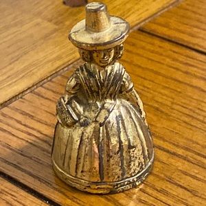 Solid Brass made in England Lady Bell